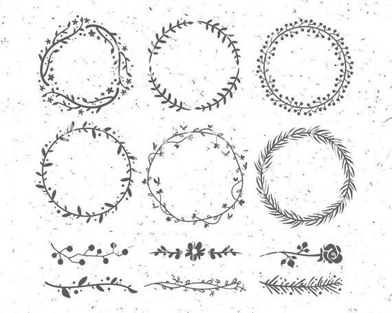 Download Circle monogram frames svg Flower Monogram svg Leaf circle