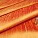 Indian Dupion, 100% Silk, iridescent Two tones Orange, 54" Width