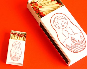 Russian Nesting Doll Matchbox - Large