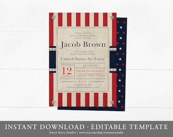 patriotic invitations templates