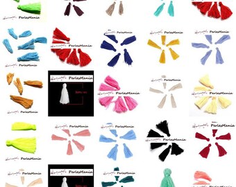 Approximately 50 pom poms charm passementiere MULTICOLOR 30 mm