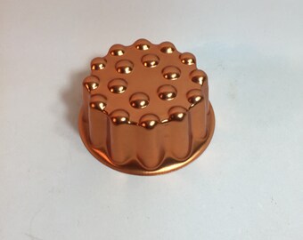Vintage Copper Jello Mold Wall Hanging