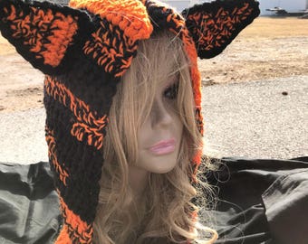 Tiger, hooded scarf, team spirit, anime, cosplay, warrior