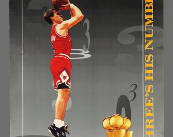1980s Chicago Bulls Poster NBA Poster 22 x 28