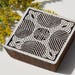 Square Indian batik wood, print stamp, wood block
