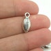 10 Football Charms, Silver Football, Sports Charms, (1-1071)