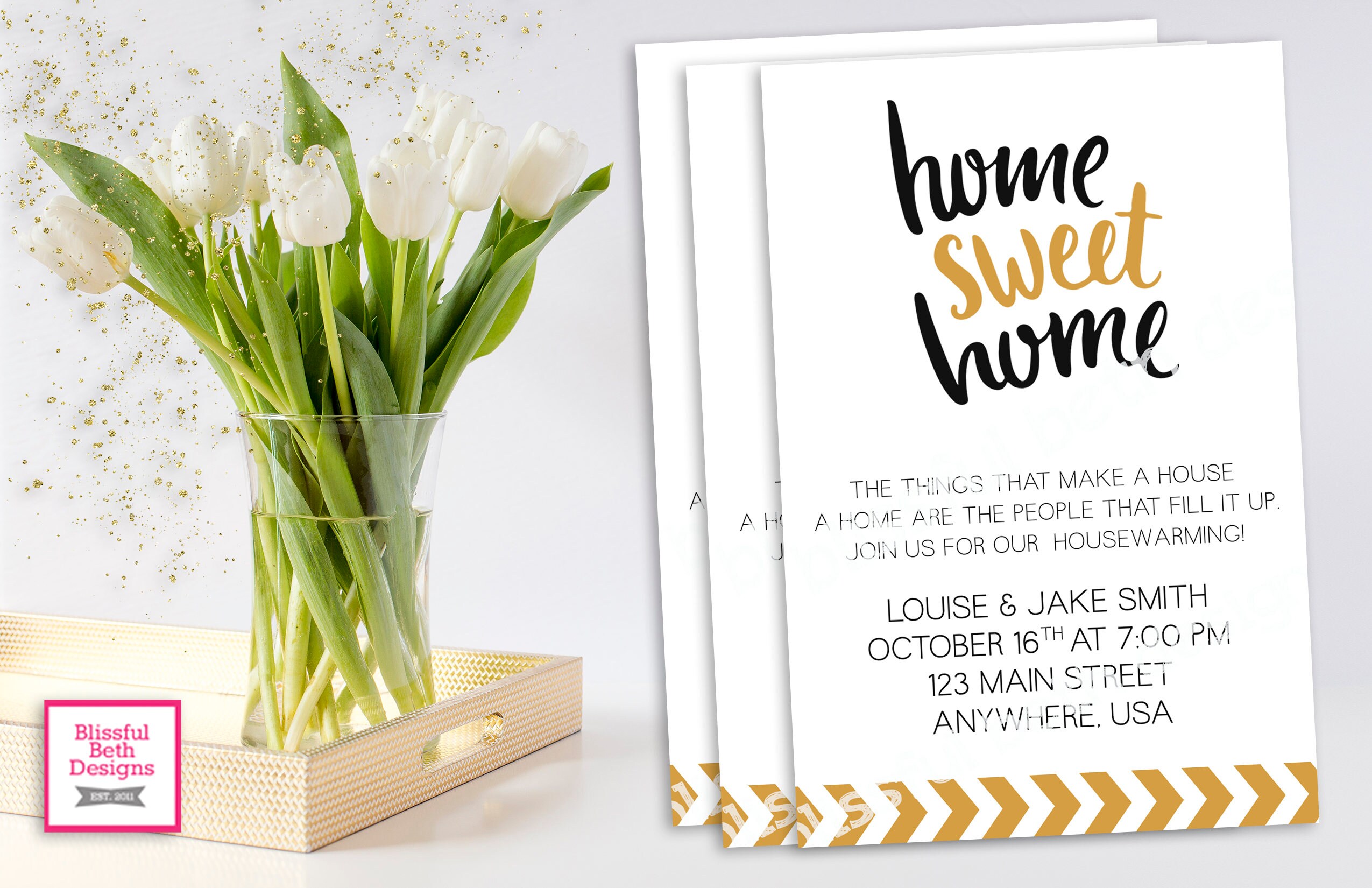 HOUSEWARMING INVITATION Black And Gold HouseWarming Housewarming Invitation Home Sweet House Warming Modern Invite HOUSEWARMING INVITATION Black And Gold HouseWarming Housewarming Invitation Home Sweet House Warming Modern Invite