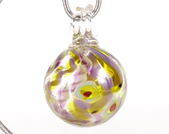 110293 Medium Hand Blown Hanging Art Glass Ball Decorative Ornament