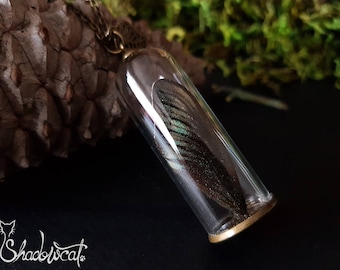 Butterfly wing pendant. Butterfly wing necklace