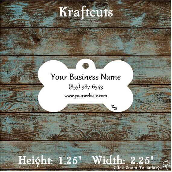 Price Tags - Dog Bone Hang Tags Custom #625 - Quantity: 30 Tags