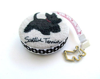 Measuring Tape with Scottie Dogs Retractable Pocket Tape Measure