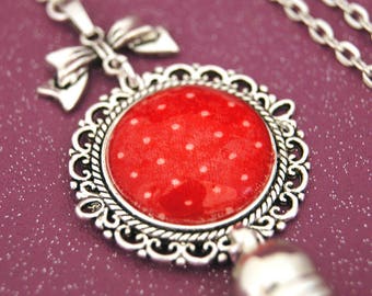 VINTAGE RED - SA009 DOTS NECKLACE