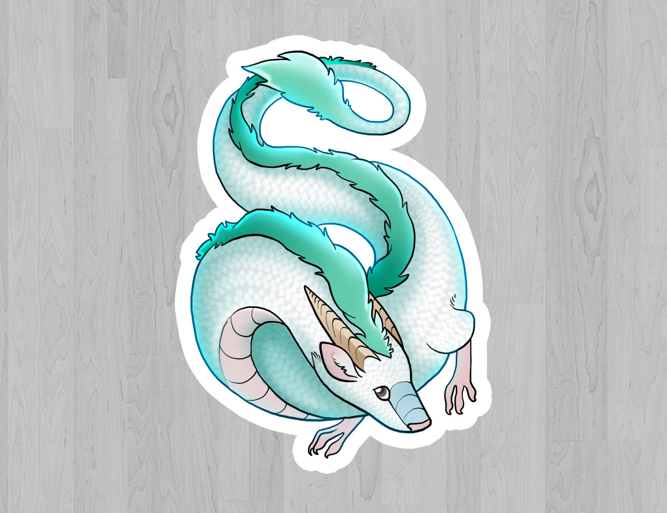 Dragon Haku Sticker Spirited Away Studio Ghibli inspired