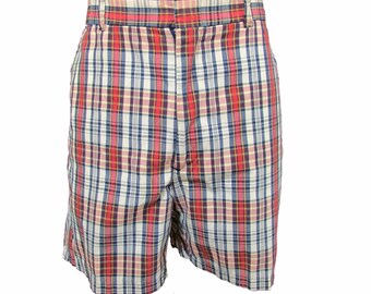 Vintage Plaid Shorts // Men's Plaid Shorts // Vintage 80s Shorts // 80s Plaid Shorts // Mens Vintage Shorts 34