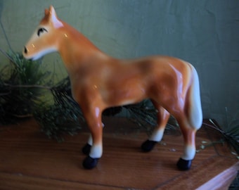 Porcelain Mustang Horse Figurine