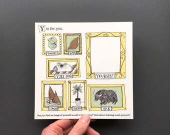 Y is for You - Original Artwork from An A to Z Treasure Hunt