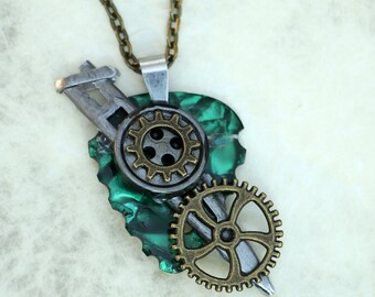 Guitar Pick Necklace - Warrior Women's Shield