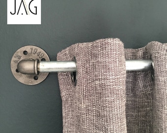 Style curtain rod vintage industrial