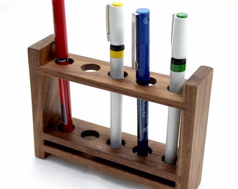 Fountain Pen Holder, Fountain Pen Display, Pencil Holder, Wood Desk Organizer, Pencil Cup, Wooden Desk Organizer, Pen Cup, Office Organizer