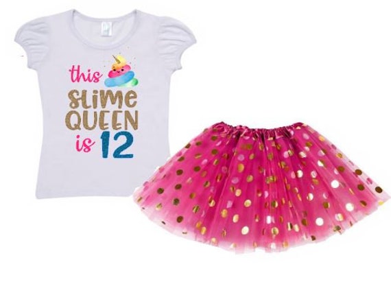 slime birthday party shirts