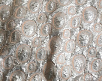 Silk damask fabric by the yard