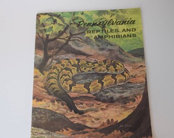 Second Edition Booklet of Pennsylvania Reptiles and Amphibians with a Ned Smith Cover