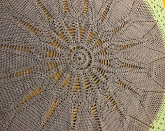 Hand Crochet Round Table Decor