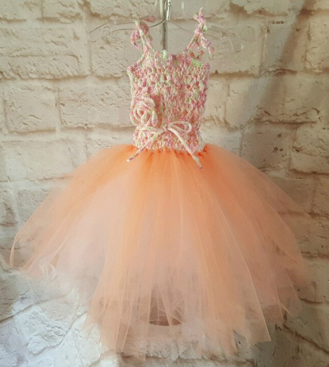 Tutu dress Baby girl dress Crochet dress Baby girl tutu