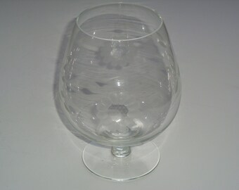 W.J. Hughes Corn Flower Large Brandy Glass