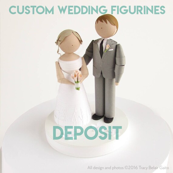 Handmade Wedding Figurines DEPOSIT Wedding gift wedding