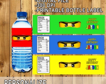 Ninjago water bottle | Etsy