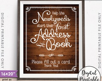 wedding address book