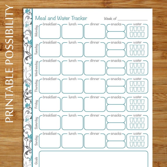 meal plan log sheet