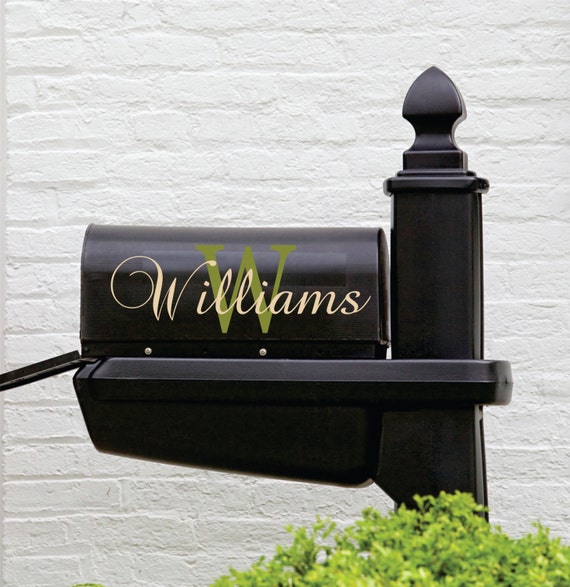 Mailbox Decal With Custom Name // Personalized Mailbox Name