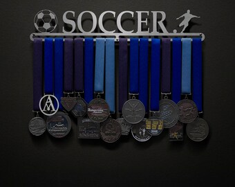 Soccer - Allied Medal Hanger Holder Display Rack