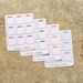 Multi Purpose 1" Square: WHITE WRITING AREA | Set of 4 Sheets | Coordinates with 2018 inkWELL Press colors | LucKaty