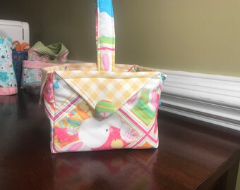 Quilted Fabric Easter Basket