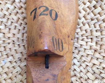 Wooden Shoe Form Circa 1950