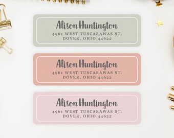 Address Labels / Autumn Colors Personalized Return Address Labels / Custom Address Labels / Address Sticker / Address Label Sticker / Alison