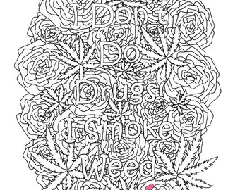 stoner coloring book etsy