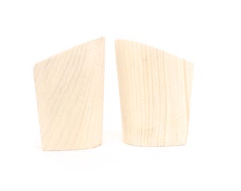 1 pair of women medium height wooden 2 3/4" heel for women shoe/sandal making, shoe repair