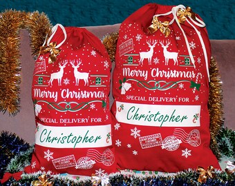 Personalized Santa Sack, canvas santa sack, santa sack, personalized, christmas bag, santa bag, canvas bag, canvas santa bag, santa, bag