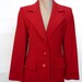 vintage blazer jacket brand Givenchy Paris red hot, 70s/80s