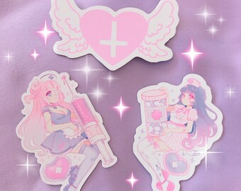 Kawaii Menhera Magnets - Parfum & Lavender