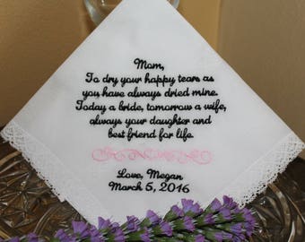 Mother of The Bride Handkerchief