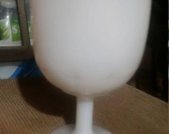 White Milk Glass Compote