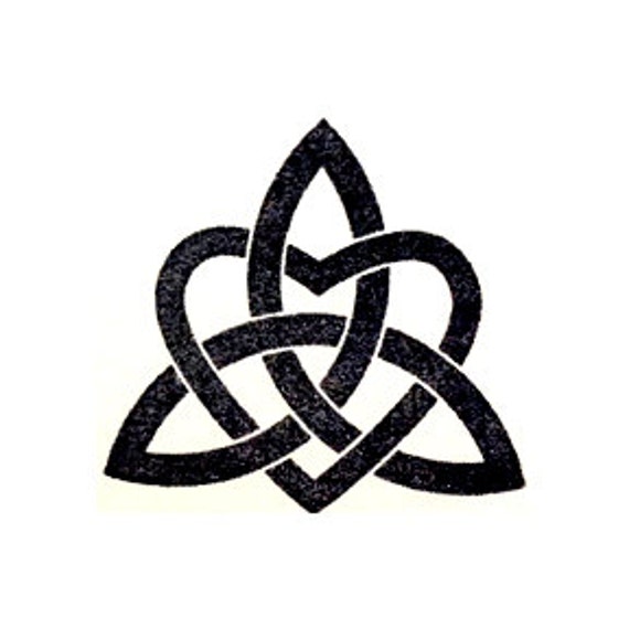 Celtic Triquetra Knot heart Rubber Stamp