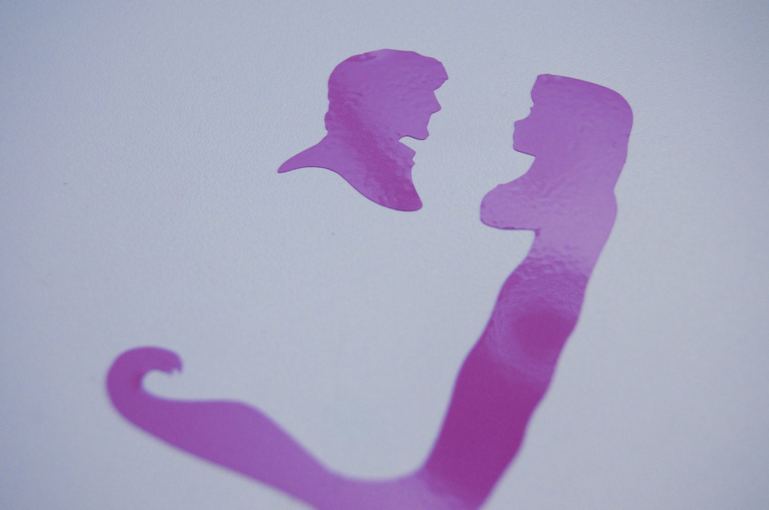 Flynn Rider and Rapunzel Silhouette decal from PunkyPizza on Etsy Studio
