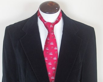 1970s Mens Black Velvet Velveteen Evening Jacket