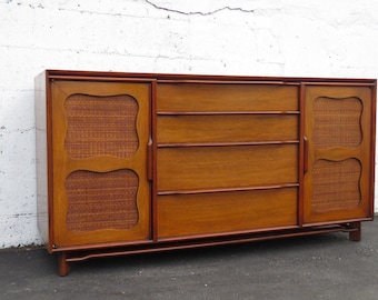 Mid Century Modern Server TV Console Buffet by Stiehl Furniture 8649